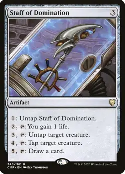 MTG - Staff of Domination (CMR) - Brand New - NM/NP - Image 1
