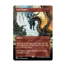 WotC Dominaria Remastered Last Chance (Borderless) (MR) (Foil) NM - Image 1