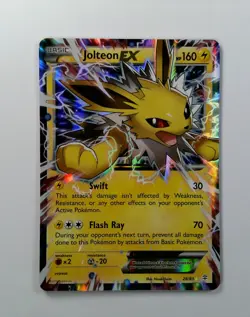 Jolteon EX 28/83 Holo Ultra Rare Pokemon TCG XY Generations Card NM - Image 1