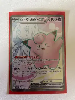 Pokemon TCG Lillie's Clefairy EX Full Art 173/159 Journey Together - Image 1