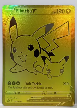 Pokemon Celebrations Pikachu V & PokeBall Gold Promos SWSH145 SWSH146 - Image 1