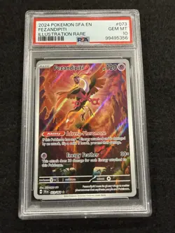 Pokemon Fezandipiti IR 073/064 from Shrouded Fable in a PSA 10 !! - Image 1