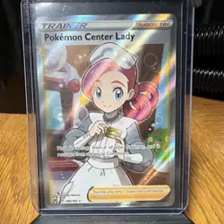 Pokemon Center Lady Swsh04 Vivid Voltage 185/185 Full Art Holo Ultra Rare 2020 - Image 1