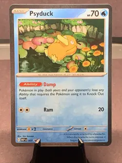 Pokemon TCG Psyduck 007 Me: Mega Evolution Promo Cosmos Holo NM - Image 1