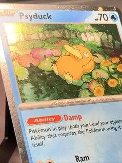 Pokemon TCG Psyduck 007 Me: Mega Evolution Promo Cosmos Holo NM - Image 2