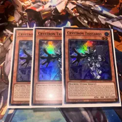 Yugioh! Crystron Tristaros SUDA-EN019 (SR) 1st Ed 3x "Crystron Support" - Image 1