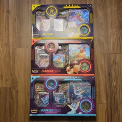 Pokemon Eevee Evolution VMAX Premium Collection Box Set of 3 - Image 1