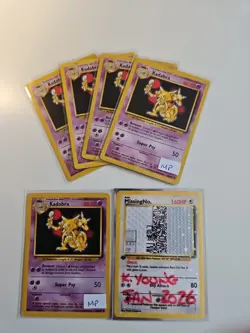 POKEMON TCG - BASE SET KADABRA UNLIMITED - 32/102 - MODERATELY PLAYED - Image 1