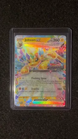 Pokemon Jolteon ex Full Art Prismatic Evolutions Double Rare 260 HP Flashing Sp… - Image 1