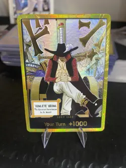 ONE PIECE THE AZURE SEA'S SEVEN GOLD DRACULE MIHAWK DON!! CARD OP ENGLISH OP14 - Image 1