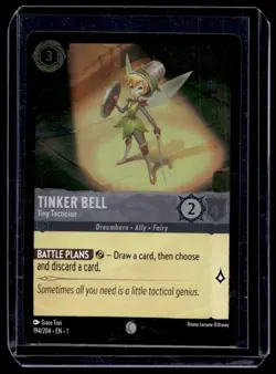 Disney Lorcana The First Chapter Tinker Bell Tiny Tactician Foil 194/204 - Image 1