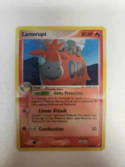 Pokemon Card - Camerupt Crystal Guardians 3/100 Holo Rare DMG - Image 1
