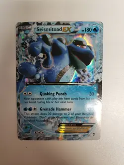 Seismitoad EX - 20/111 - Pokemon Furious Fists XY Ultra Rare Card DMG - Image 1
