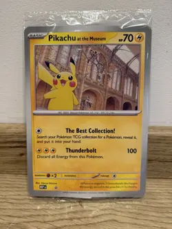 Brand New Sealed - Pokemon TCG Pikachu At The Museum Promo Card - Image 1