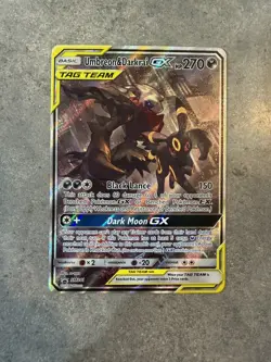 Umbreon & Darkrai GX SM241 Sun & Moon TAG TEAM GX Black Star Promo Holo Card - Image 1