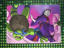 MTG Kitsune’s Technique Art Card (Gold-Stamped Signature) TMNT - Image 2