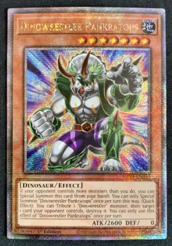 Yugioh Dinowrestler Pankratops MP24-EN047 Quarter Century Secret Rare NM w/Track - Image 2