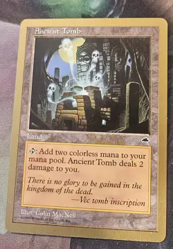 Ancient Tomb - Kai Budde - 1999 ~ MINT Unplayed World Championship MTG Magic - Image 1
