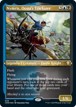 1x Nymris, Oona's Trickster - Foil Etched NM-Mint, English Commander Legends MTG - Image 1