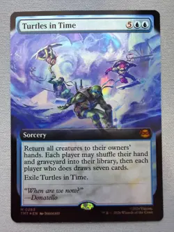 Turtles in Time (Extended Art) *FOIL* NM - Teenage Mutant Ninja Turtles MTG #263 - Image 1