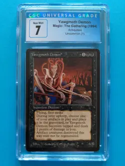 💀👿Yawgmoth Demon👿💀Antiquities 1994 MTG | NM+ CGC 7! - Image 1