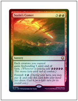 1x Sozin's Comet, Foil, Avatar The Last Airbender, Magic MTG NM - Image 1