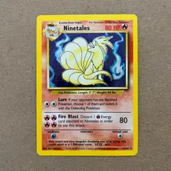 Ninetales - Pokemon 12/102 Base Set Unlimited - MP / LP - Image 1