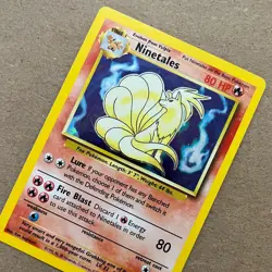 Ninetales - Pokemon 12/102 Base Set Unlimited - MP / LP - Image 2