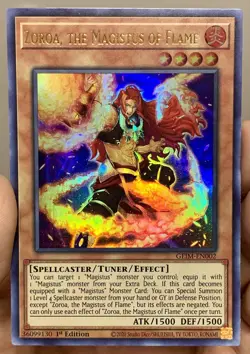 Yugioh Zoroa the Magistus of Flame GEIM-EN002 Ultra Rare 1st Ed NM w/Tracking - Image 1