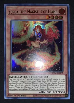 Yugioh Zoroa the Magistus of Flame GEIM-EN002 Ultra Rare 1st Ed NM w/Tracking - Image 2