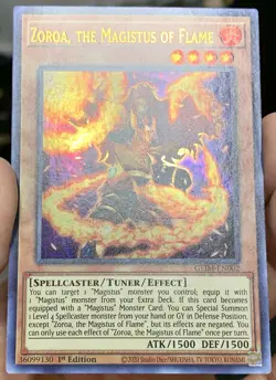 Yugioh Zoroa the Magistus of Flame GEIM-EN002 Ultra Rare 1st Ed NM w/Tracking - Image 4