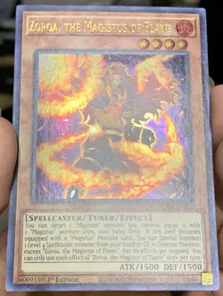 Yugioh Zoroa the Magistus of Flame GEIM-EN002 Ultra Rare 1st Ed NM w/Tracking - Image 5