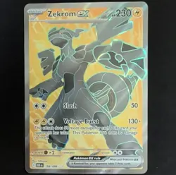 Pokemon Zekrom Basic Holo Ultra Rare Sv: Black Bolt 158/086 HP230 Voltage Burst - Image 1