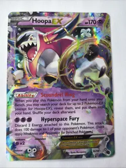 Hoopa EX 36/98 XY Ancient Origins Ultra Rare Holo 170HP English Pokemon TCG - Image 1