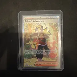 “Ethan’s Adventure 236/182 SIR Pokemon Destined Rivals Full Art Trainer NM” - Image 1