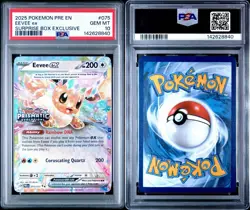 Eevee Ex 075/131 Prismatic Evolutions Stamped Pokemon Surprise Box Promo PSA 10 - Image 3