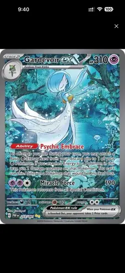 Pokemon Mega-Gardevoir EX TCG Generations Holo Full Art Ultra Rare Card RC31-32 - Image 2