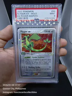 Pokemon Card - PSA 9 FLYGON EX #94/108 (EX POWER KEEPERS) YEAR 2007 - Image 2