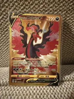 Pokemon Galarian Moltres V TCG Holo Card Brilliant Stars 183/172 Secret Rare - Image 1