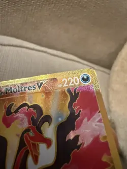 Pokemon Galarian Moltres V TCG Holo Card Brilliant Stars 183/172 Secret Rare - Image 3