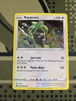 Rayquaza SWSH029 Sword & Shield Black Star Promo Pokemon Card - Image 1