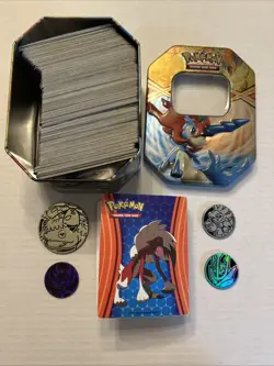 Pokemon TCG 300 Card Lot Holo Uncommon Promo with Pokemon Binder & Coins Bulk - Image 1