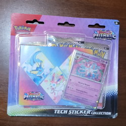 Pokemon Scarlet & Violet Prismatic Evolutions 3-Pack Foil Card Booster Sticker - Image 1