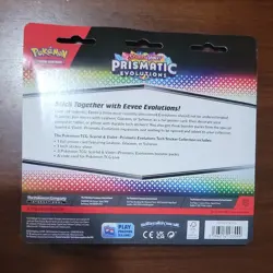 Pokemon Scarlet & Violet Prismatic Evolutions 3-Pack Foil Card Booster Sticker - Image 2
