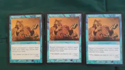 Magic the Gathering 3X attunement urza's saga trading cards LP 3 of them - Image 1