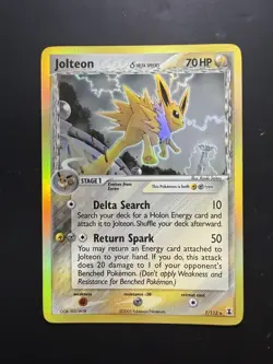 Pokemon Jolteon EX Delta Species Holo Rare #7 - LP - Image 1