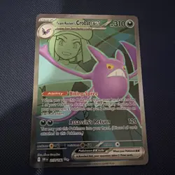 Pokemon TCG Destined Rivals Team Rockets Crobat EX 217/182 Full Art - Image 1