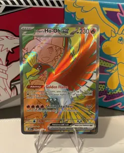 Pokemon TCG Ethan's Ho-Oh ex Sv10: Destined Rivals 209/182 Holo 230 HP Ultra Ra… - Image 1