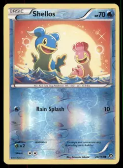 Pokemon TCG Shellos 28/114 Reverse Holo - Image 1