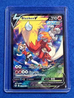 Pokemon Blaziken V TG14/TG30 Swsh12 Silver Tempest Ultra Rare Full Art Holo EN - Image 1